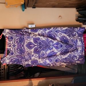 Alyx siz 22W NWT Blue Paisley print dress